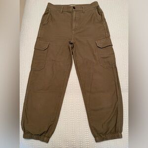 Madewell Women’s High Rise Olive Green Cargo Fatigue Pants Sz. 27 Style: AF711